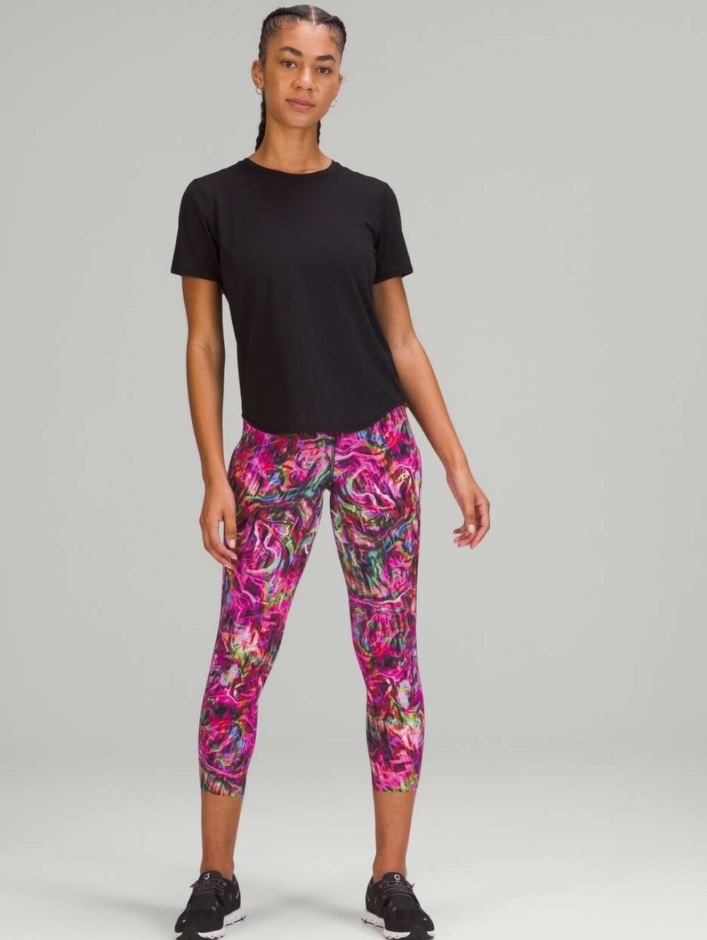 Lululemon Base Pace High-Rise Running Tight 25" Hyper Flow Pink Multi Size 4